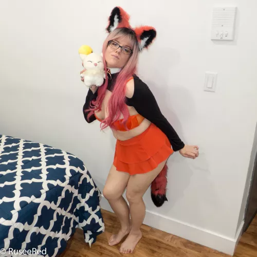 We both have adorable ears! (Moogle from FFVI)