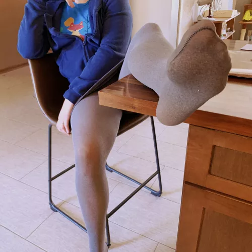 We don’t normally allow feet on the furniture in our house. But we can make exceptions.