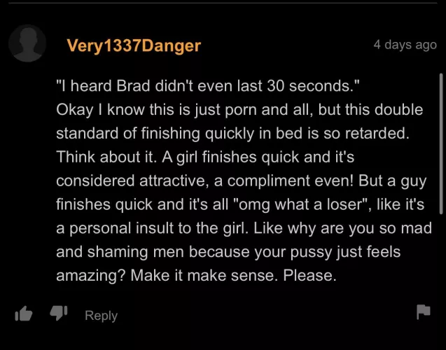 We live in a society…