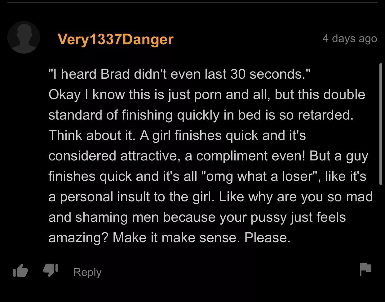 We live in a society…