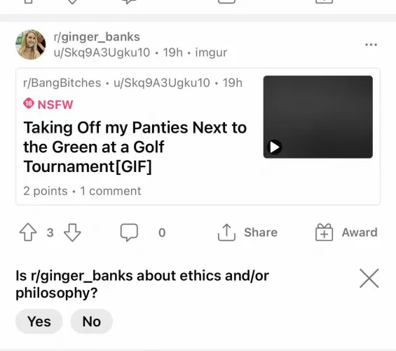 Well, is it about ethics and philosophy?