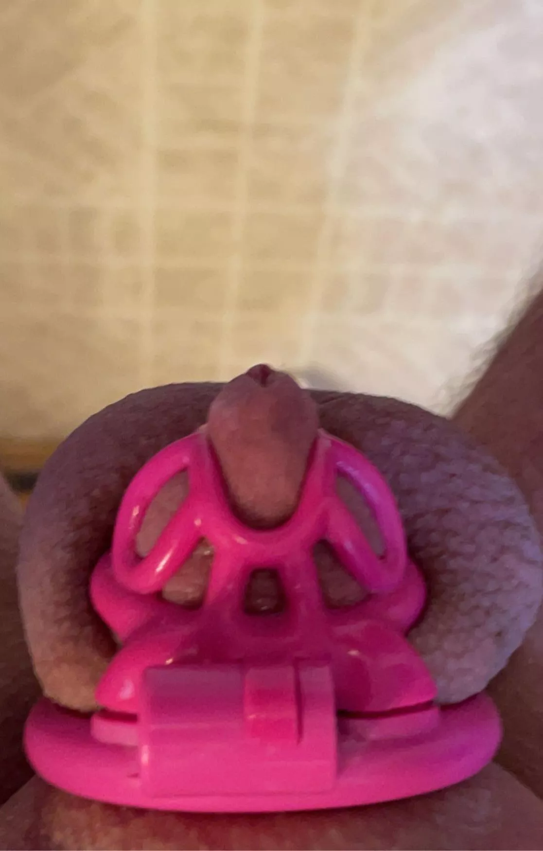 Well, She’s been threatening to go smaller…and more color suited for me, it wasn’t a threat! 😊 #chastitycuckold #cuckold #chastitylife