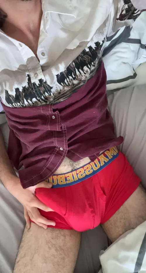 Well the big cock makes it manly