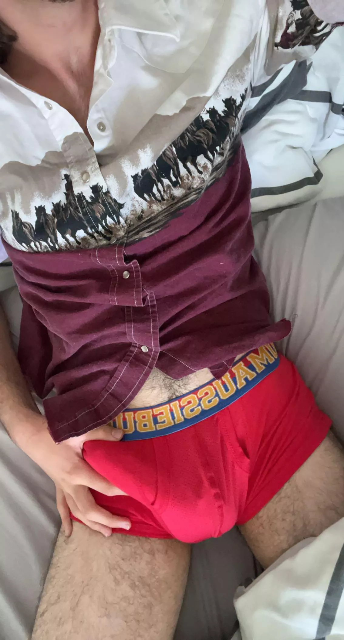 Well the big cock makes it manly