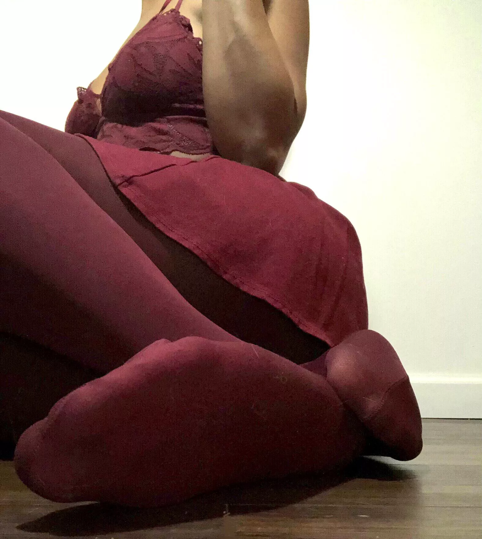 What better way to start your morning off than by seeing me in my red tights?