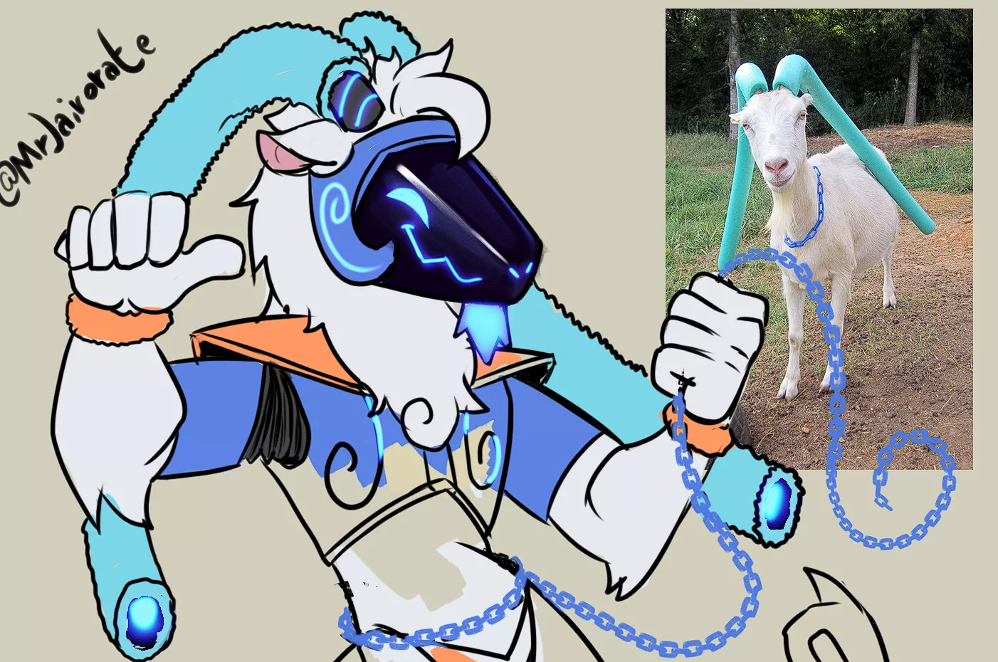 what do you think of my protogoat? should i finish? 🌊🐐