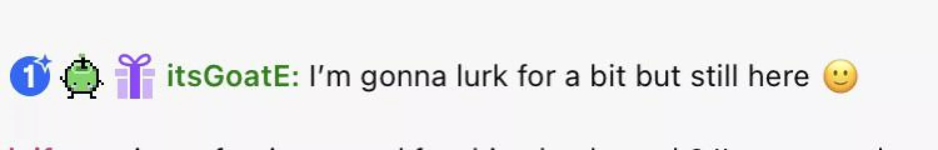 What does the blue circle with a number one inside it next to my name mean?