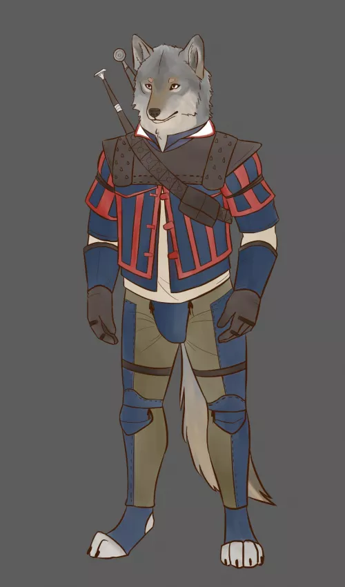 what if witchers were furries (art by me)