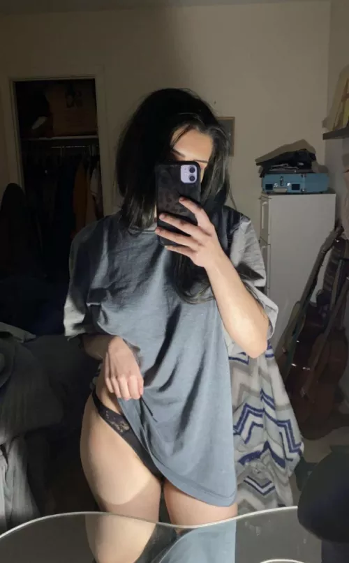 What would u do if you showed up with me wearing just this