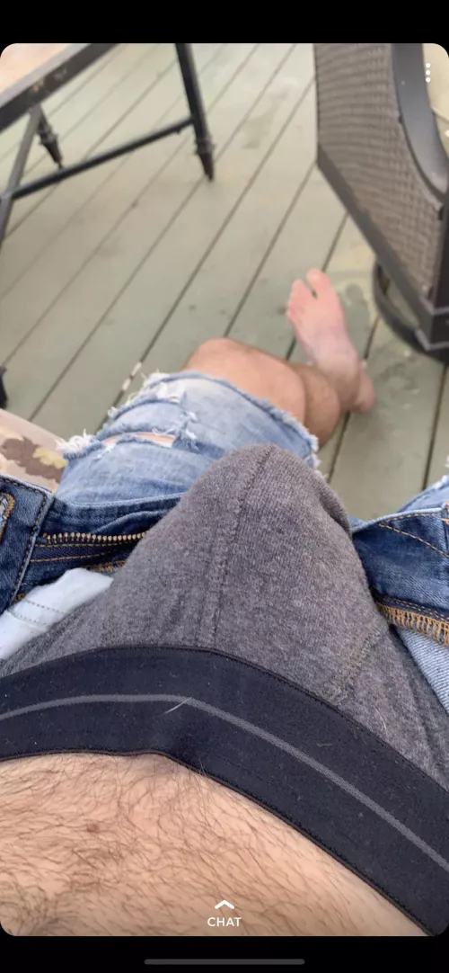 When it’s bulging so you have to give it some room…