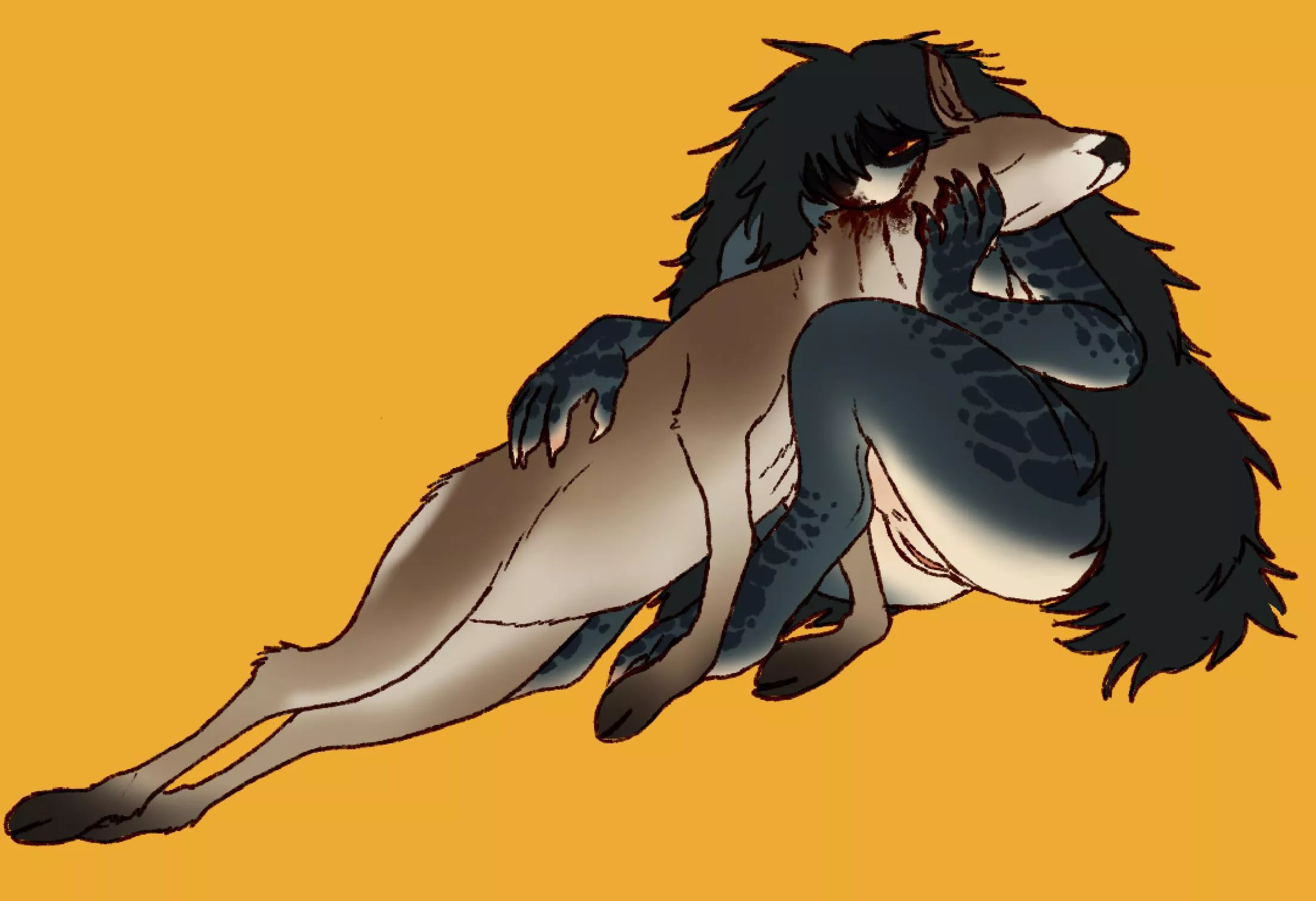 when you’re a desert dweller you gotta get all the water you can [my art]