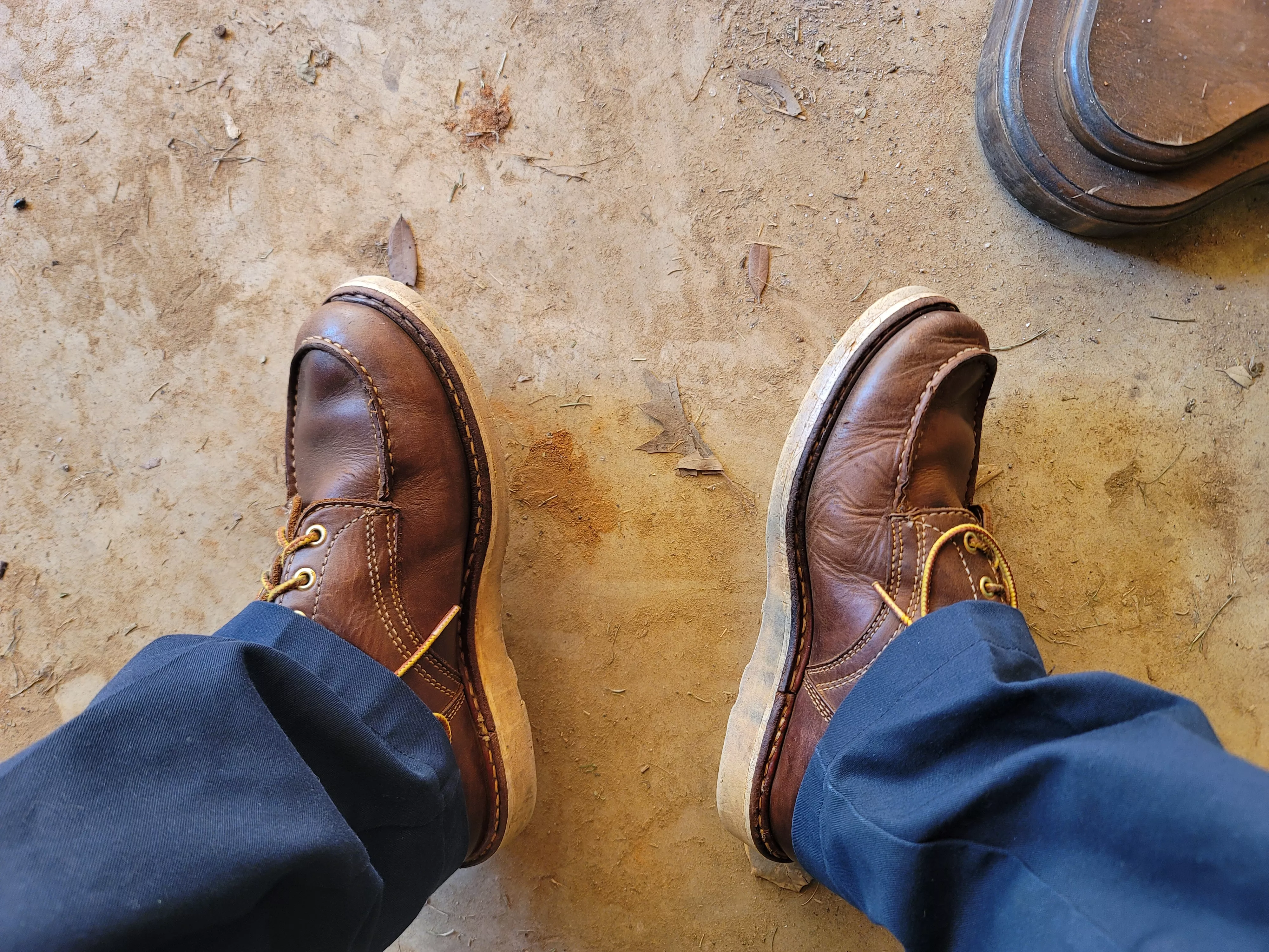 Whites perry on the job