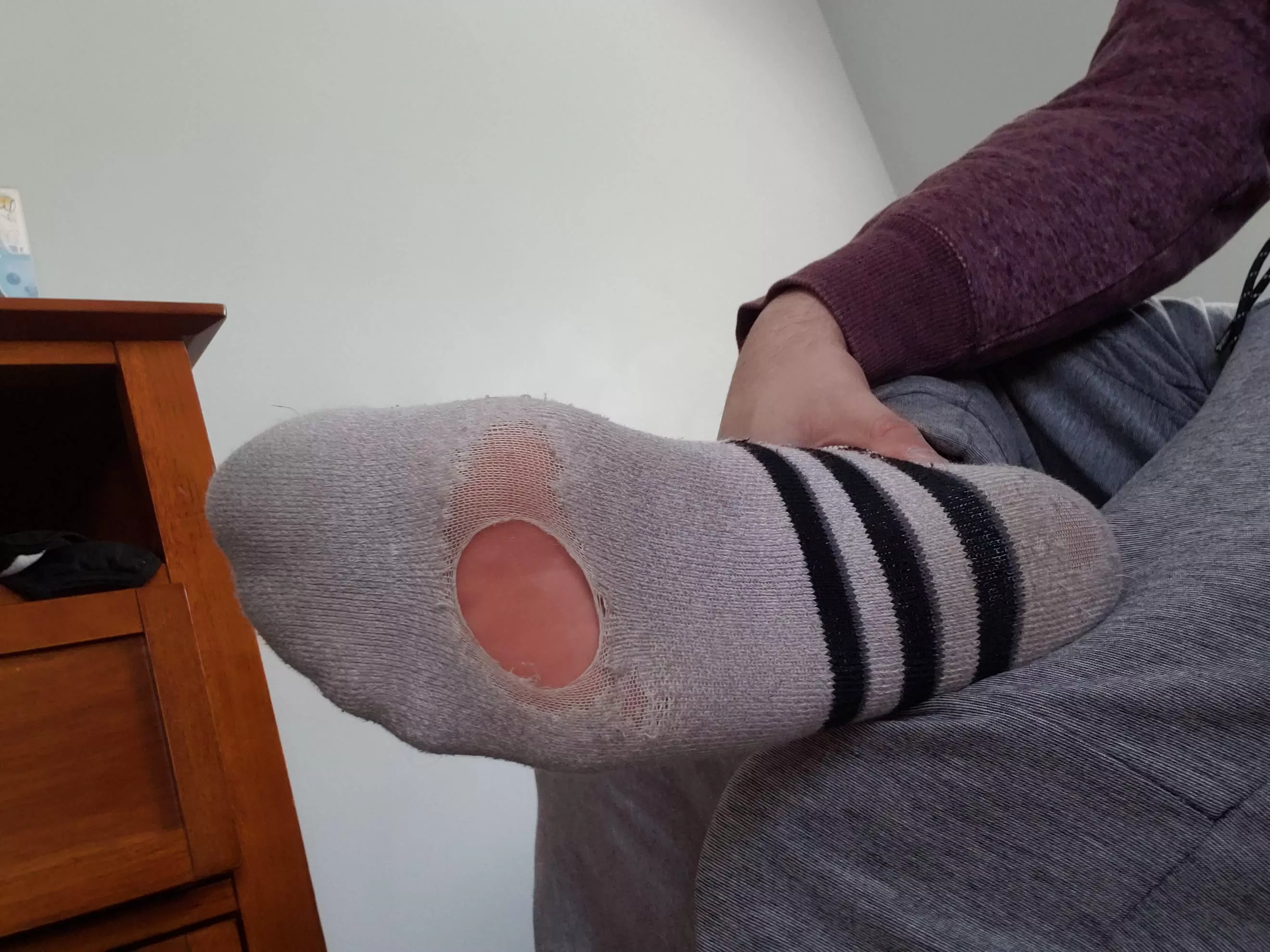 Who likes well worn socks?