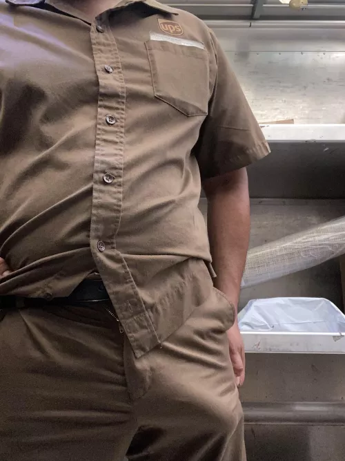 Who wants to keep a horny ups driver company while he works