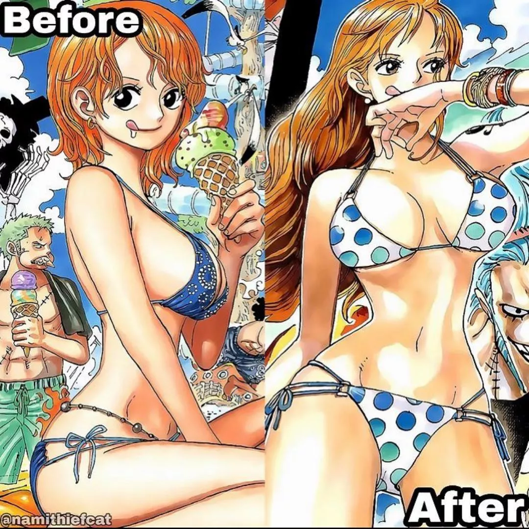 Why do people disprefer post timeskip Nami when both versions are perfect?