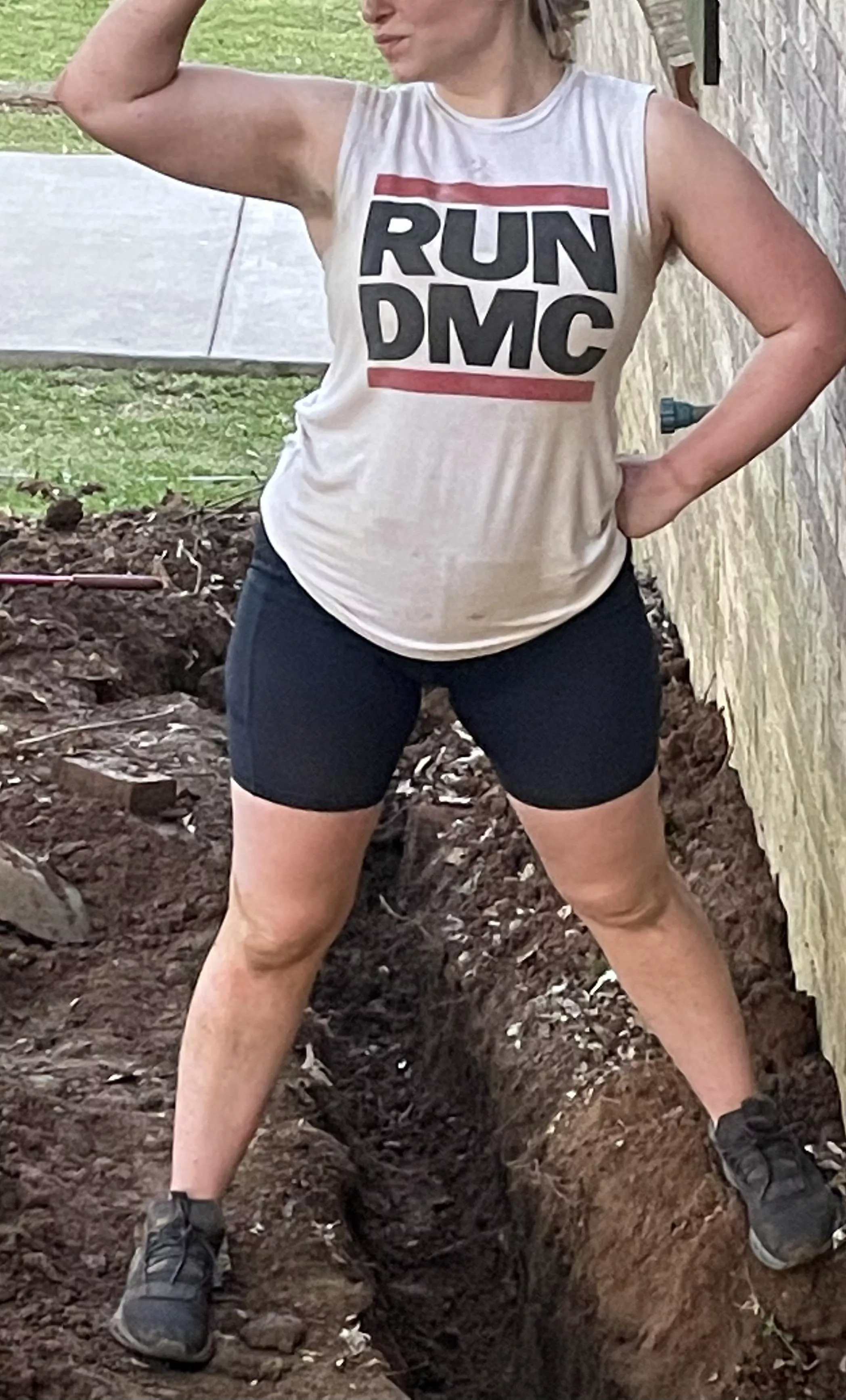 Why yes, I did dig this whole trench by myself. Girl power!