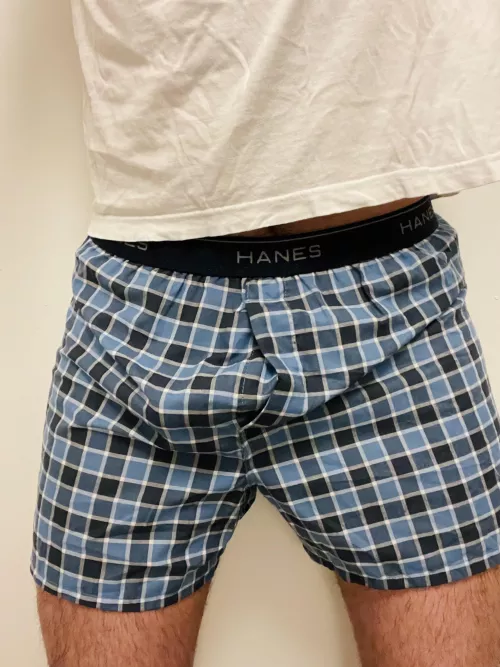 Working my way through the new pack of Hanes boxers! 😉