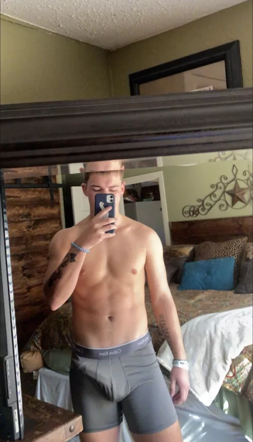 Would you let me walk around the apartment with my big dick like this?