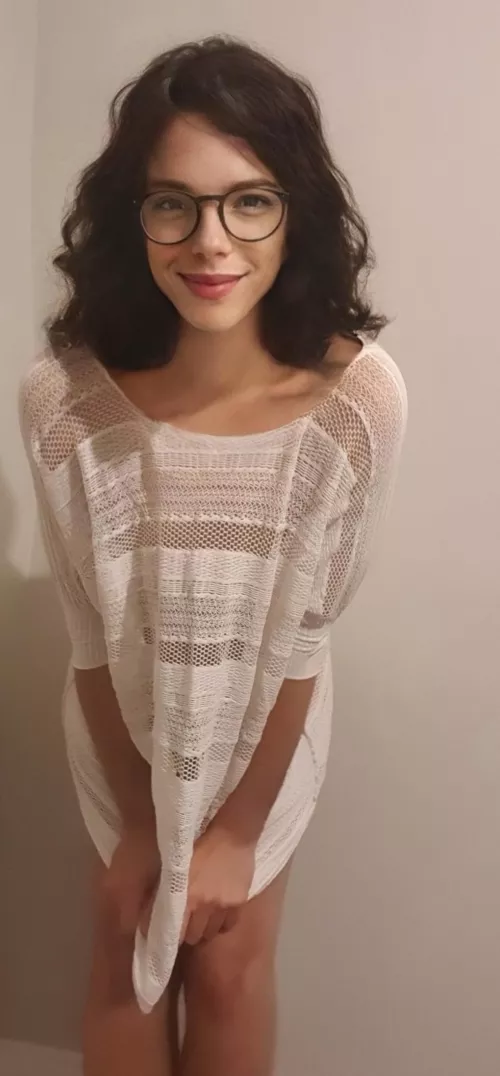 Would you like to see how big I am under that cute and innocent dress? 😈