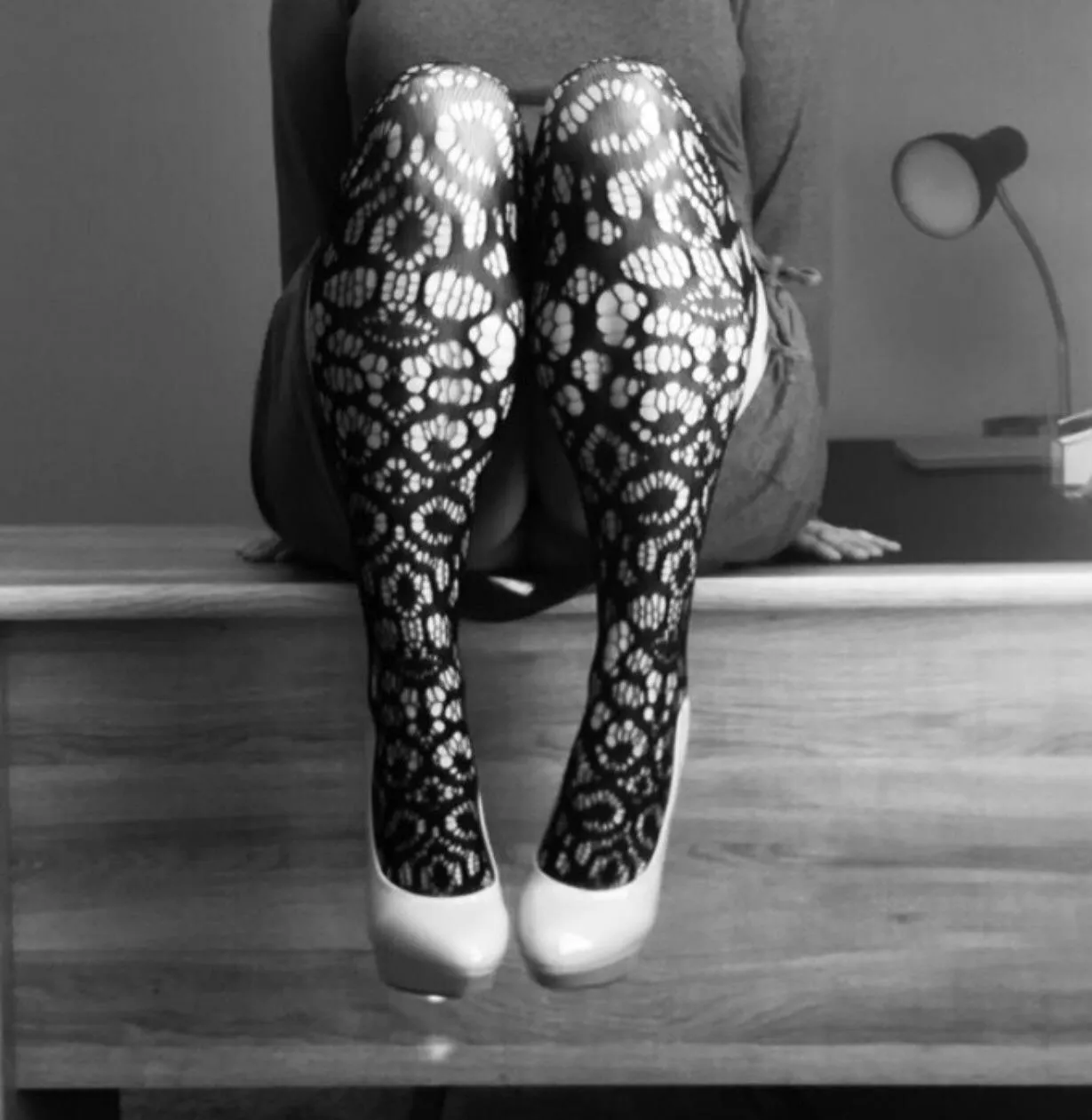 Would you spread my legs open and fuck me on my desk?