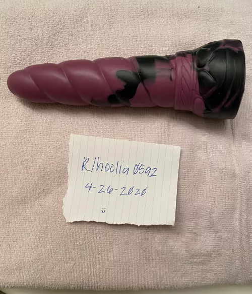WTS- Small Soft Purple and Black Swirl Mystic - used once, a smoke free home with cats (toy kept in closet away from them) [USA]