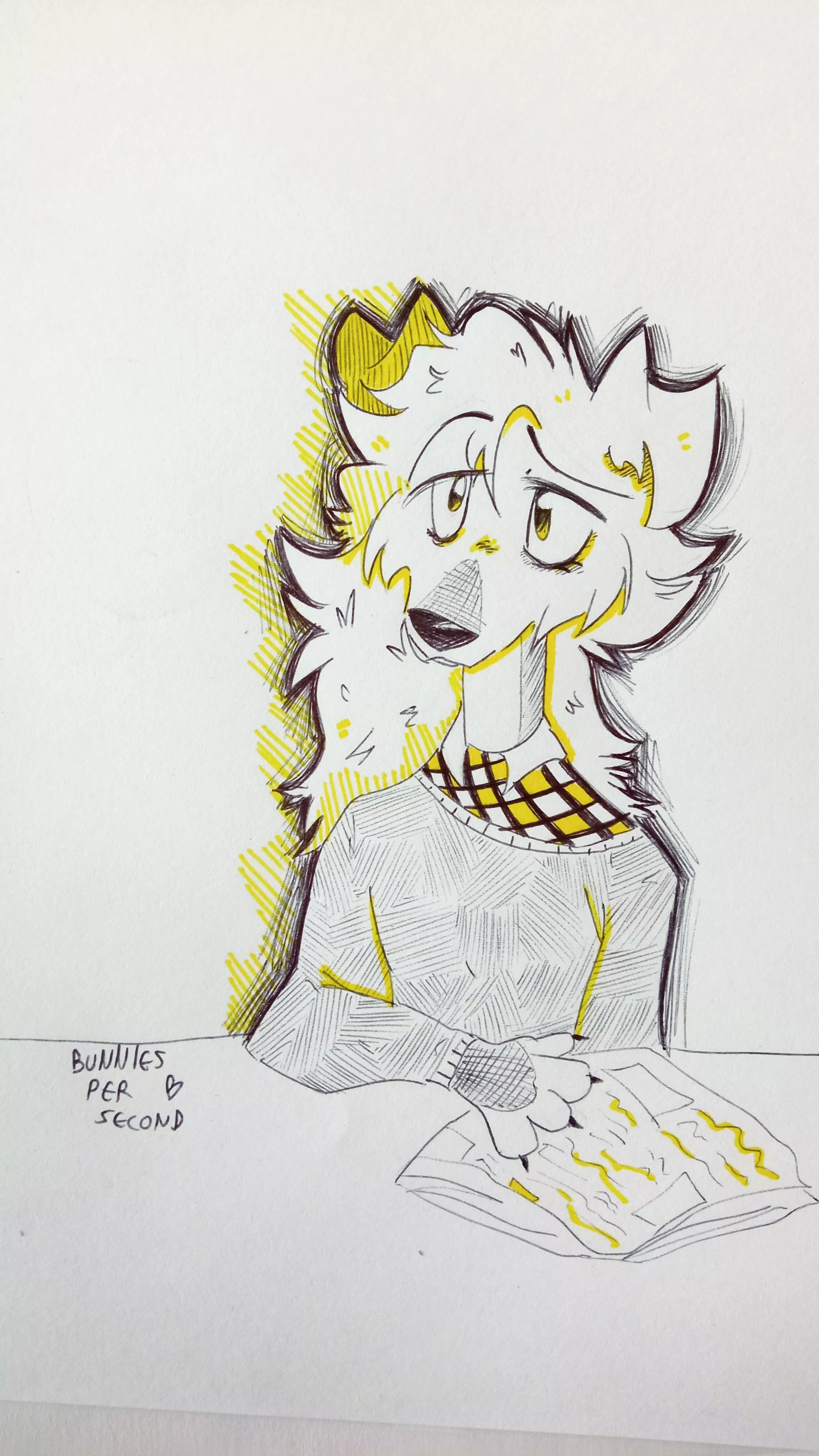 yello + newspaper (art by me)