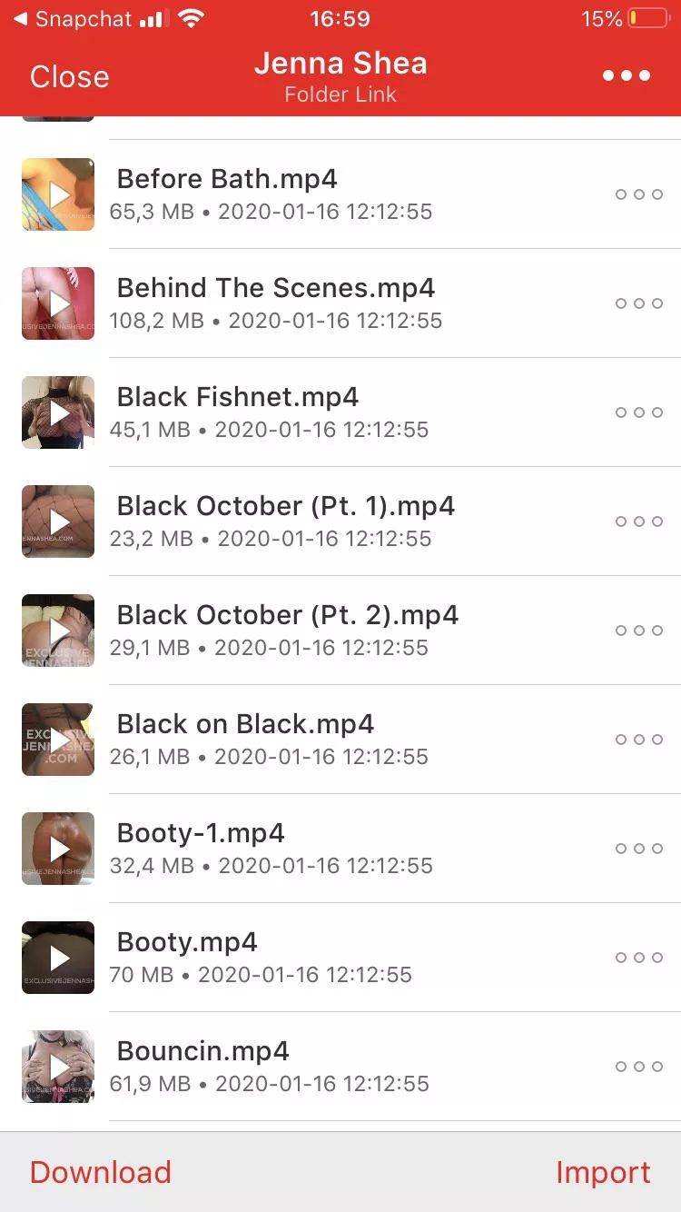 Yo! i got Jenna Sheas MEGA LINK (DM ME if you want it) IT GOT OVER 70+ videos of her! (low price)