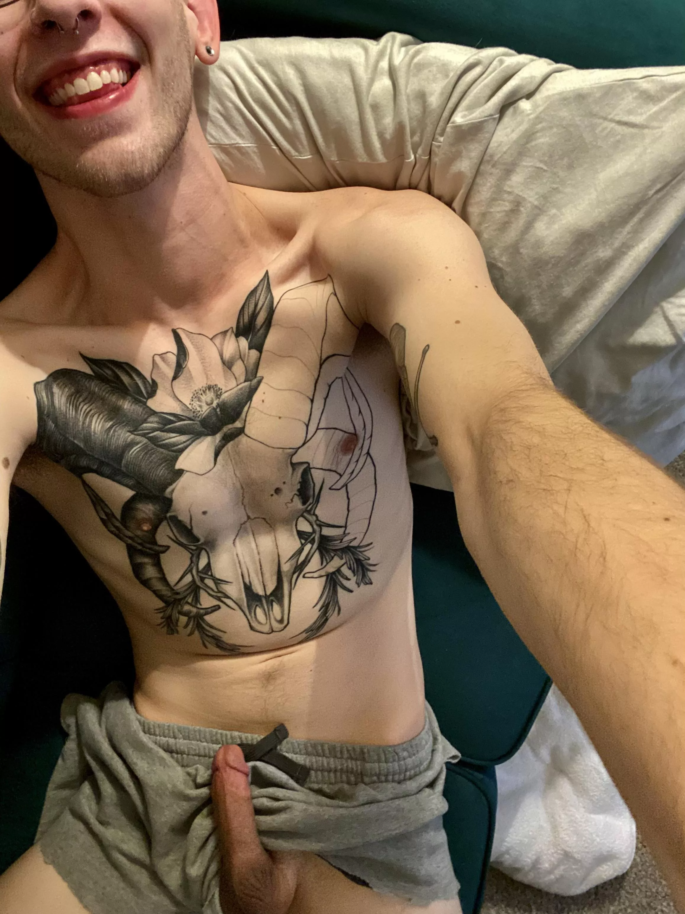 You can see a little bit of cock, as a treat