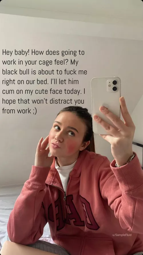 You love being her caged cucky don't you?