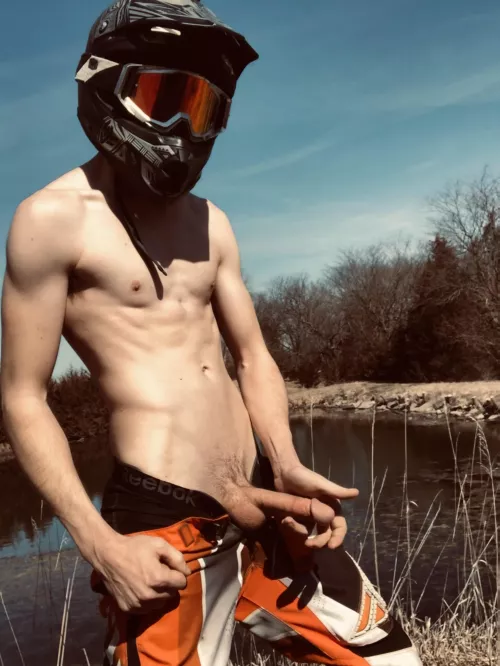 You wanna ride my dirt bike or my penis first? 😎