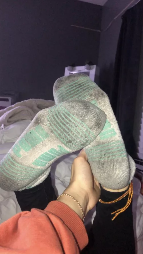 you wouldn’t be able to resist. picture these propped up across the room and your trying not to get caught staring with a boner, probably trying to sneak a picture to beat off to later😈