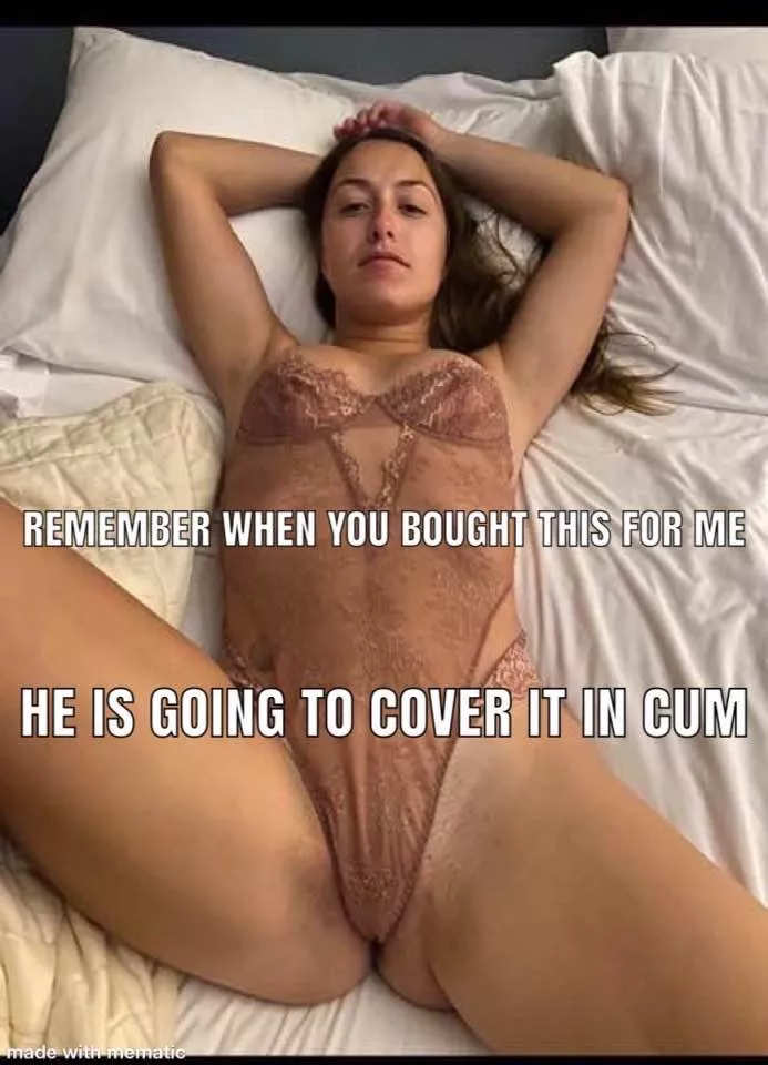 You’ll have to lick it off her