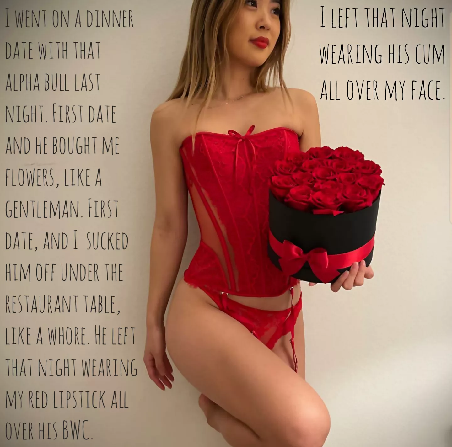 Your girlfriend went out on a romantic dinner date with another man last night. Your girlfriend went out on a romantic dinner date with another man last night.