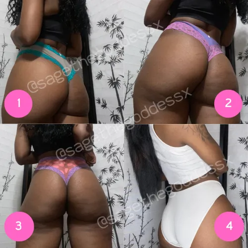 1, 2, 3, or 4?  [selling][ebony][PANTIES][CUSTOMS AVAILABLE]