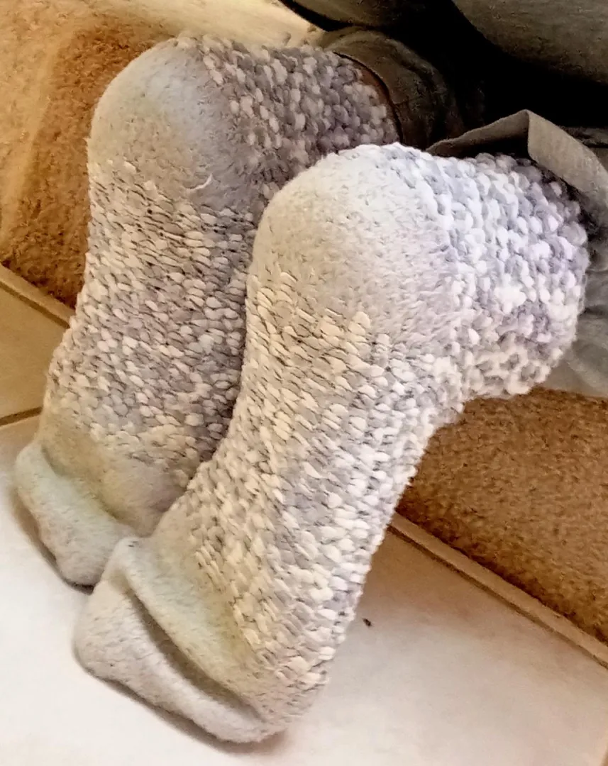 10 day worn fuzzy socks ready to ship! Message me to claim