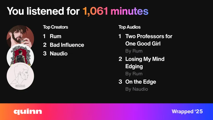 2025 wrapped! I didn’t have much time to listen this year, but when I did. 