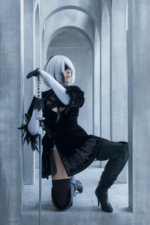 2B from Nier:Automata by Yuna Kairi