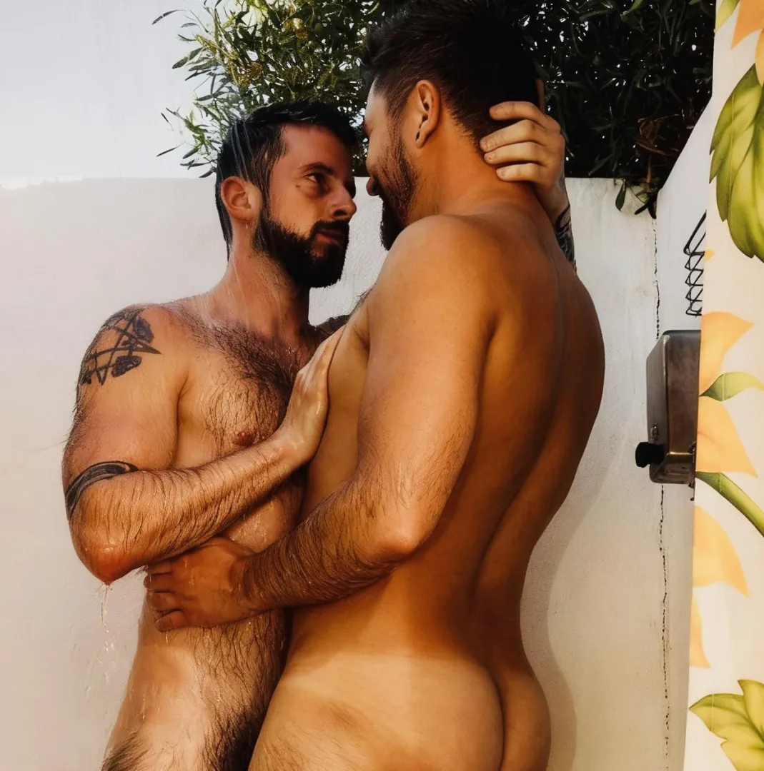 (30) bros showering - OC