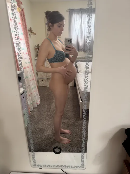 33 weeks so far, second pregnancy,, curious on how I looked before?