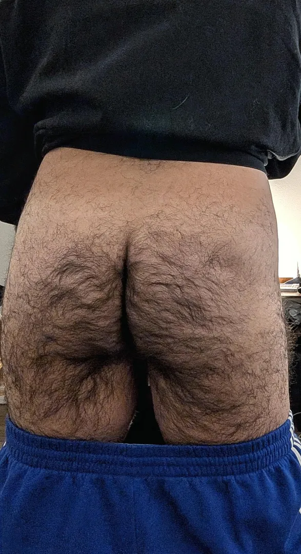 [41] natural hairy ass