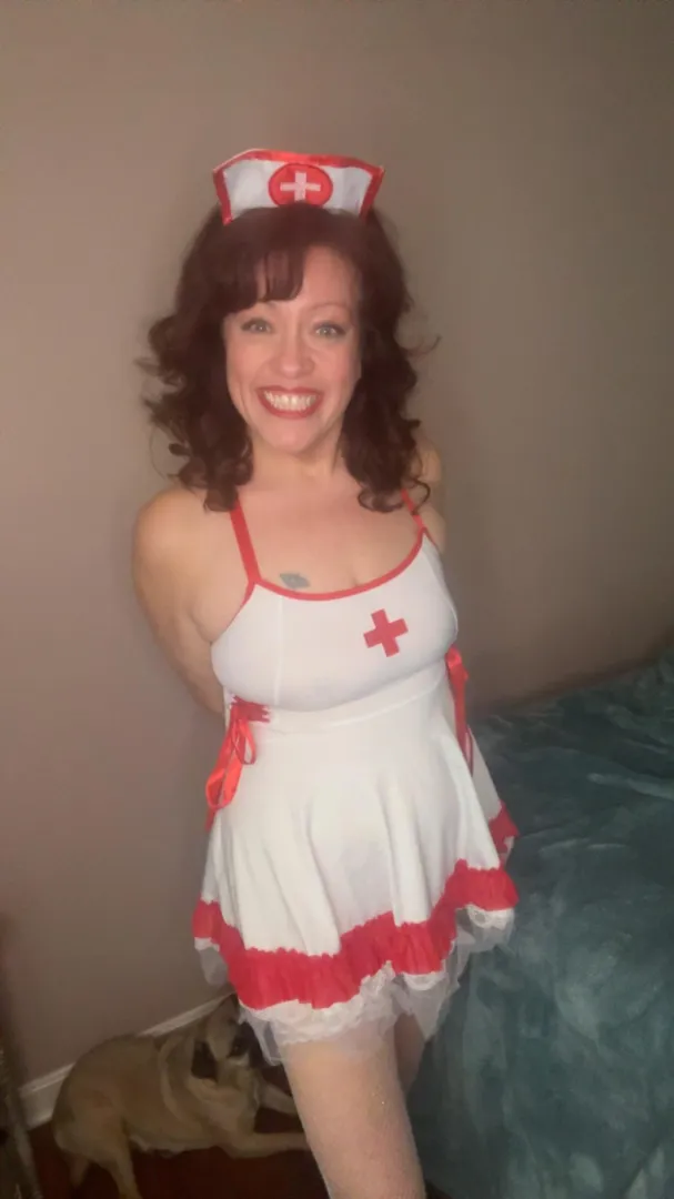46 F Just a sweet mommy playing a little dress up  Let me make you feel better.