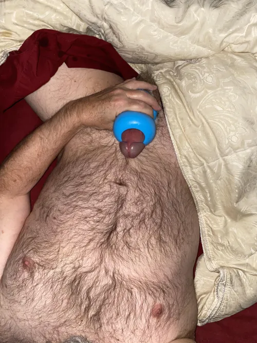 (60) Making my cock feel good.