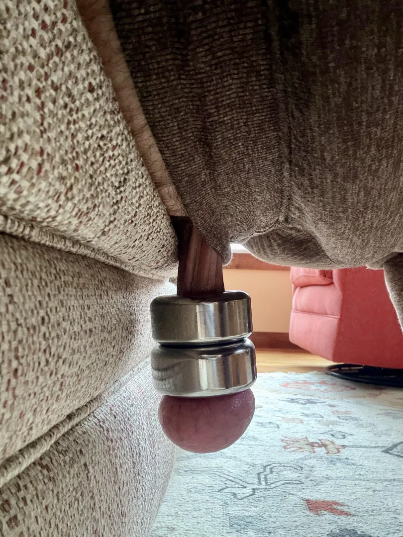 60mm hang off the couch, I think I may have room for more