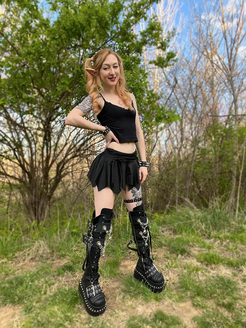 a bratty elf in the woods