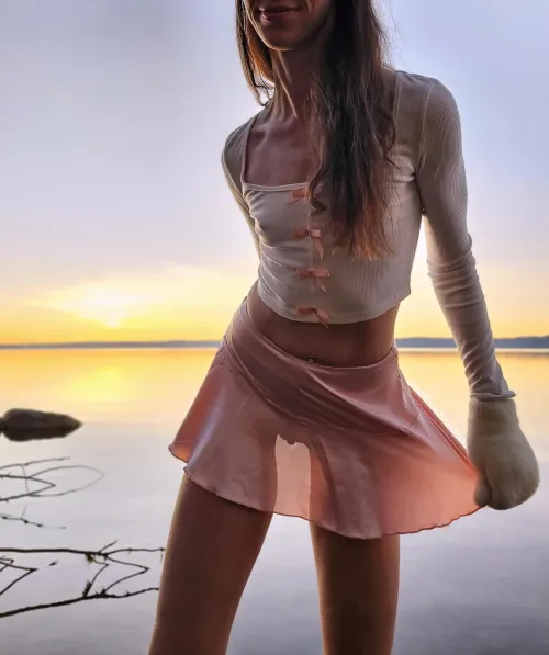 A chilly but lovely evening by the lake