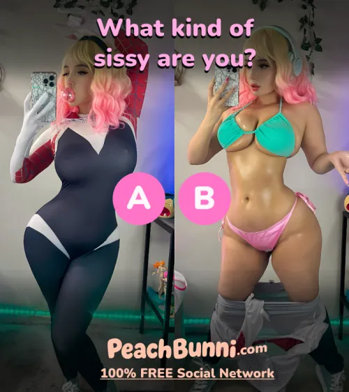 A cock tease or a total bimbo slut