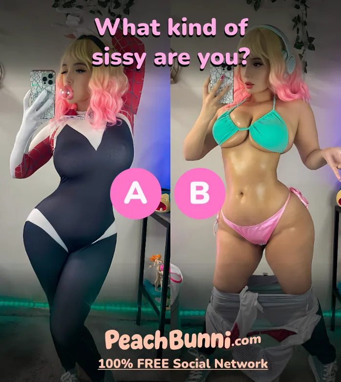 A cock tease or a total bimbo slut