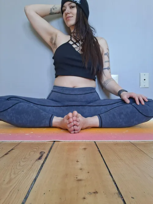 A little yoga this morning