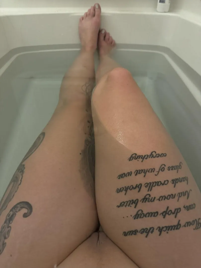A nice hot bath after walking around your mind all day