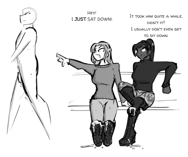 A quickie in the park.